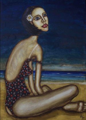 Luiza e o banho de sol (Miniquadro)