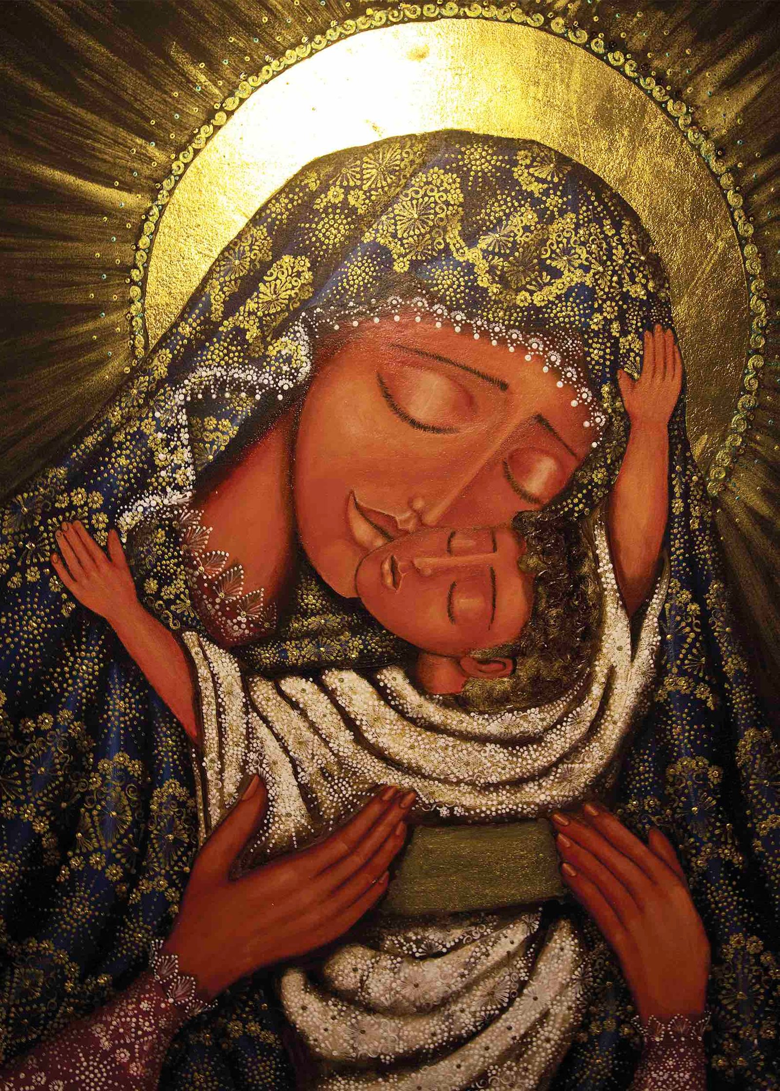Nossa Senhora do Abraço (Mini Quadro)