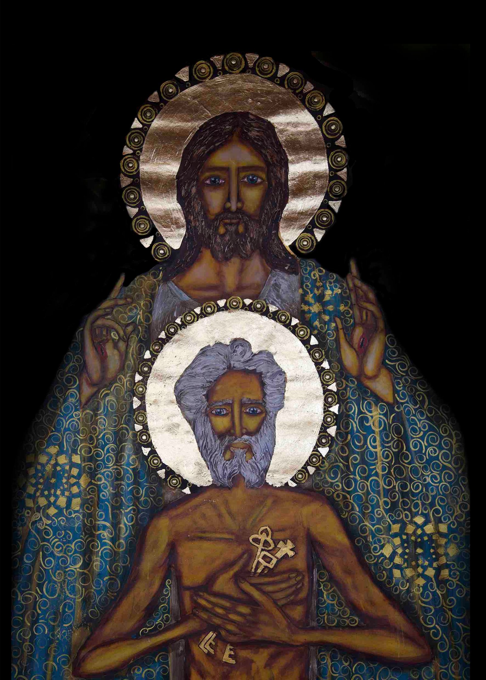Cristo e Pedro (Mini Quadro)
